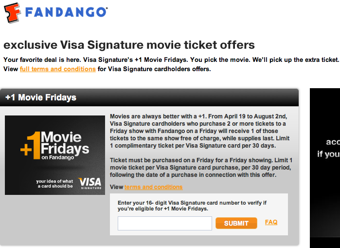 fandango free movie ticket