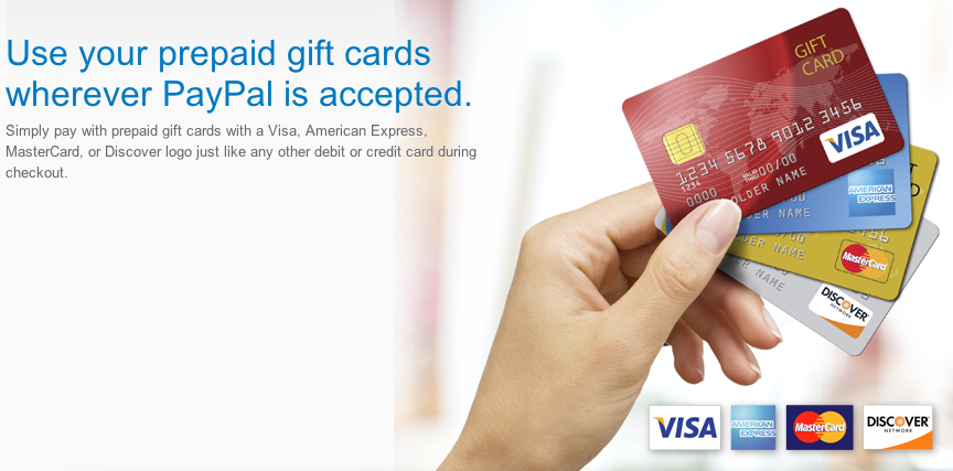 use prepaid gift cards paypal