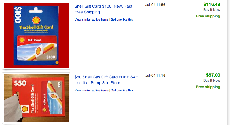 ebay completed gift cards