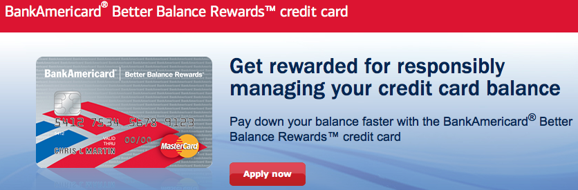BankAmericard Better Balance Rewards