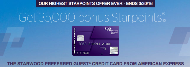 SPG Amex 35000 points